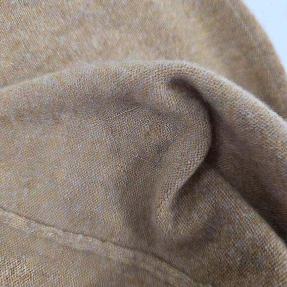 Gentry‎ Portofino Sweater Womens Large Tan 100% Cashmere Embroidered Stars Italy - Picture 13 of 13